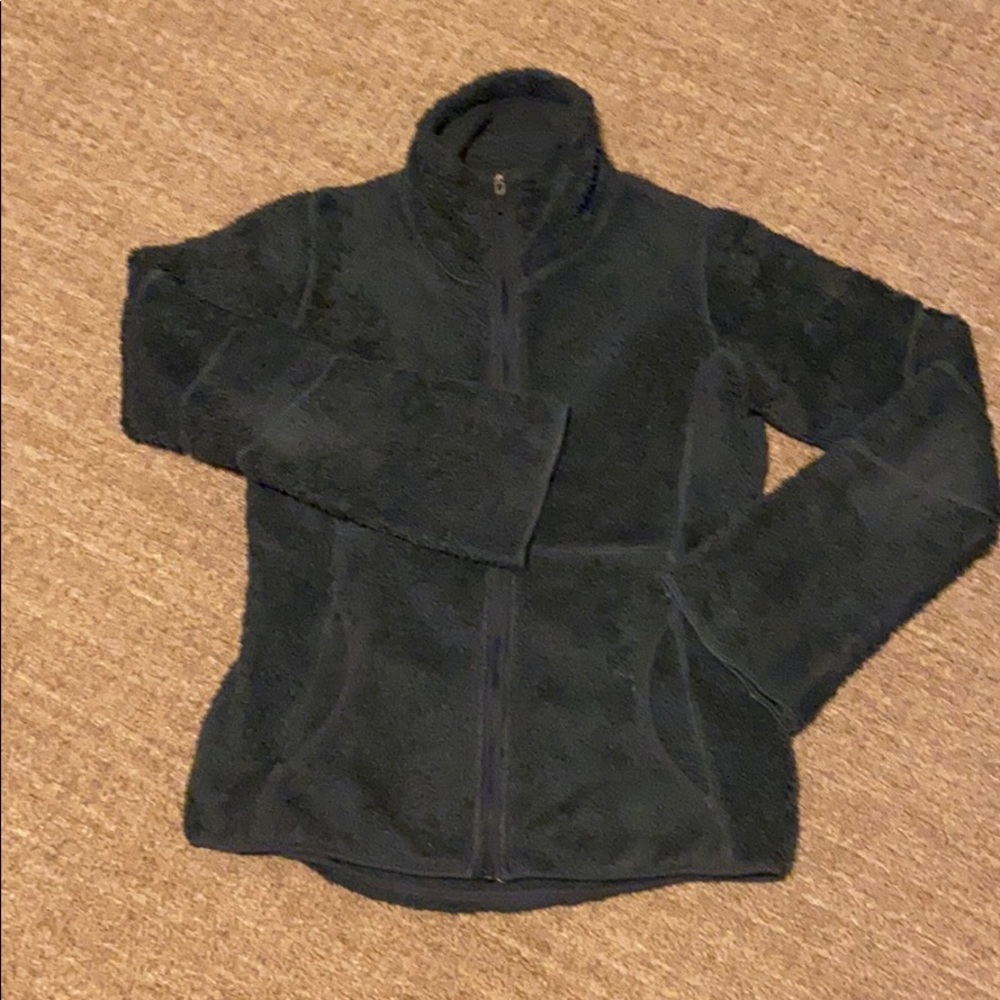 Eddie Bauer Dark Gray Sherpa Jacket Wm Small